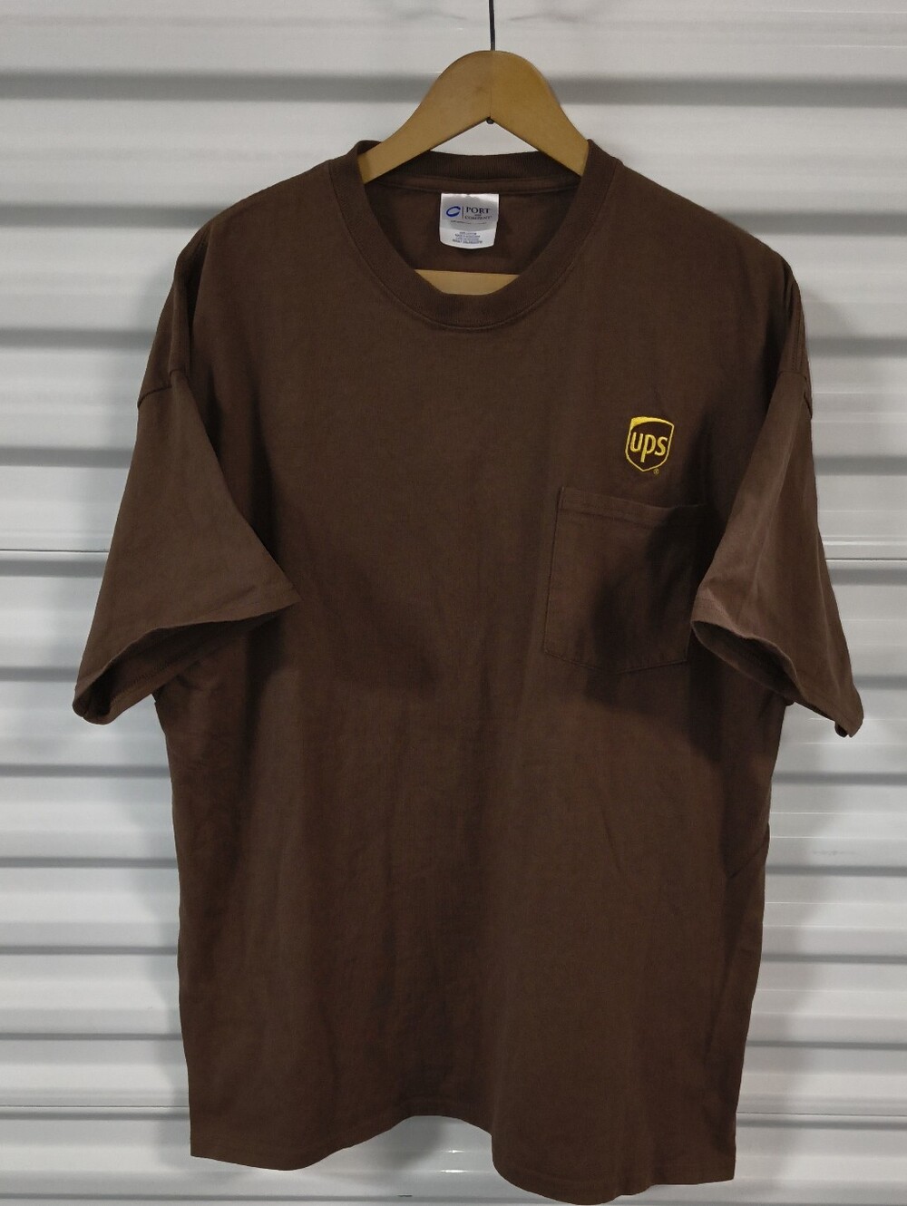 Vtg United Parcel Service Chest Pocket Short Sleeve Crewneck T-shirt 2XL